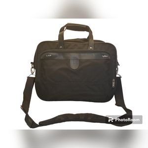 HARTMANN VINTAGE NYLON BRIEFCASE BAG BLACK MESSENGER